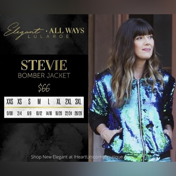 Lularoe Stevie Bomber Jacket 3XL. NWT - Picture 6 of 6